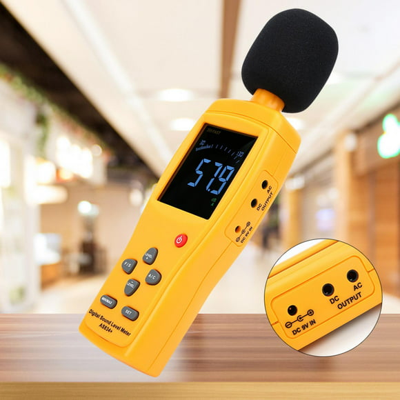 Xiangxin Digital Sound Level Meter Sound Level Meter Durable Firm LCD Display Screen Accurate Construction Site Office Home School for Factory 